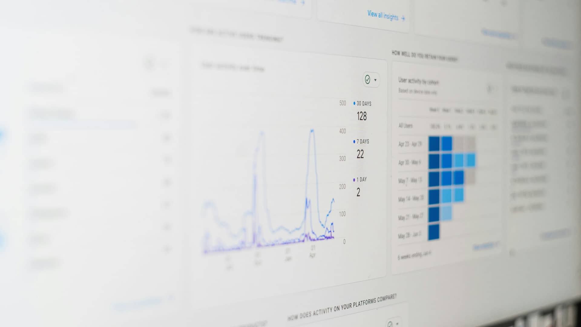 SEO strategy for ai search engine optimization featuring a laptop with search engine algorithms on screen.