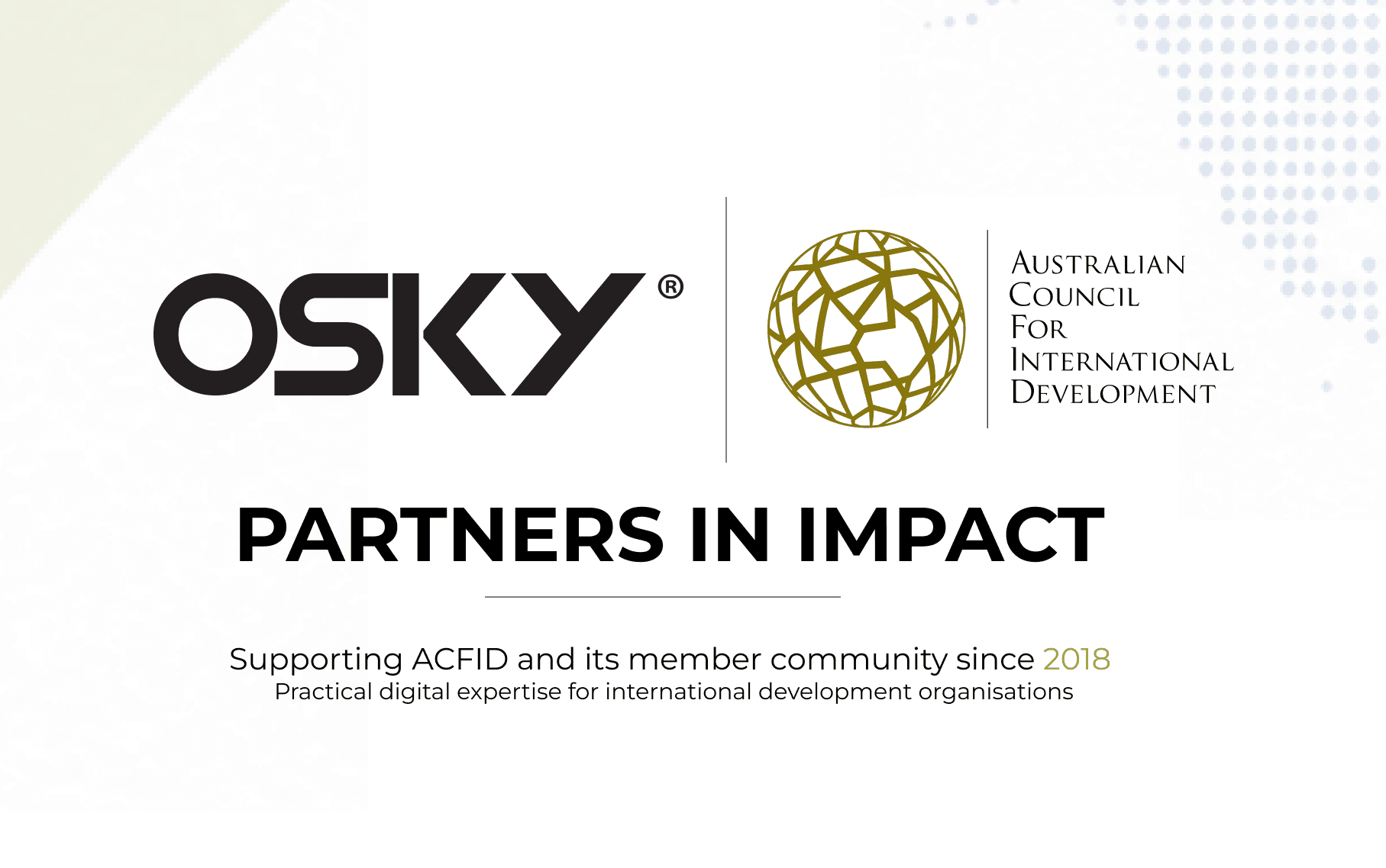 OSKY’s Partnership with ACFID