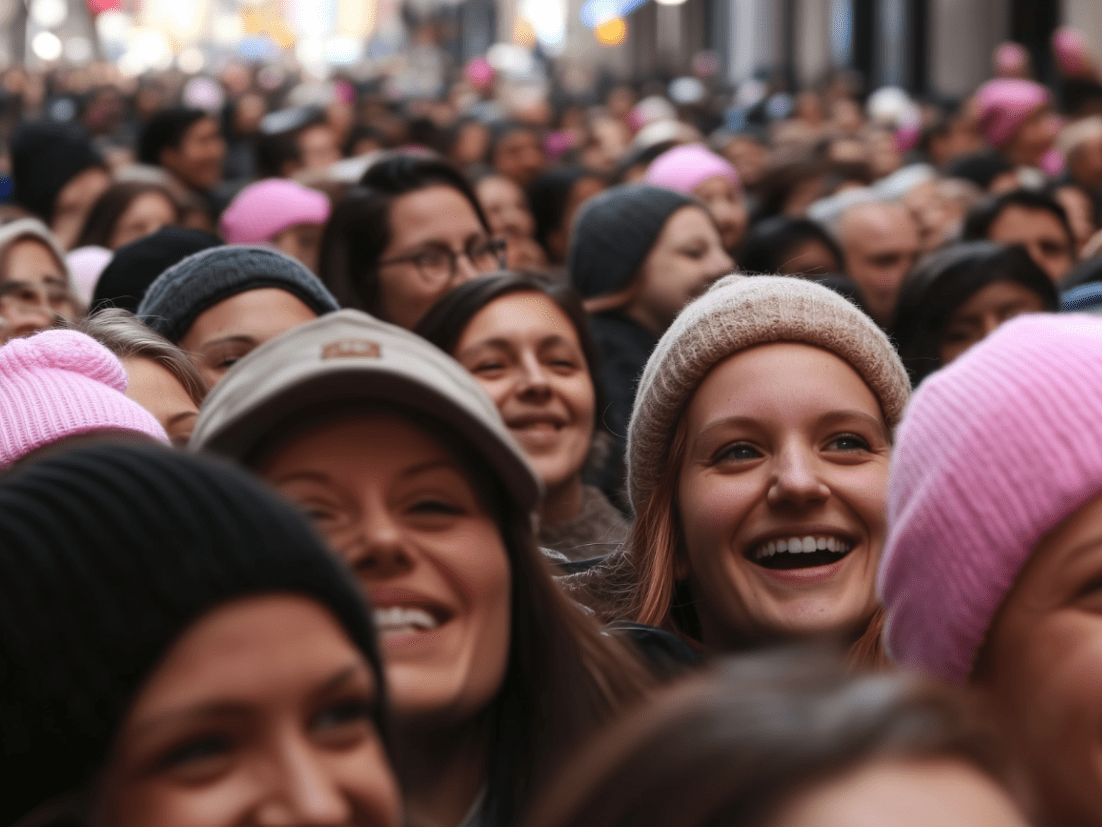 Diverse group smiling outdoors in winter attire, partnering with Raisely for best fundraising platforms in Australia.