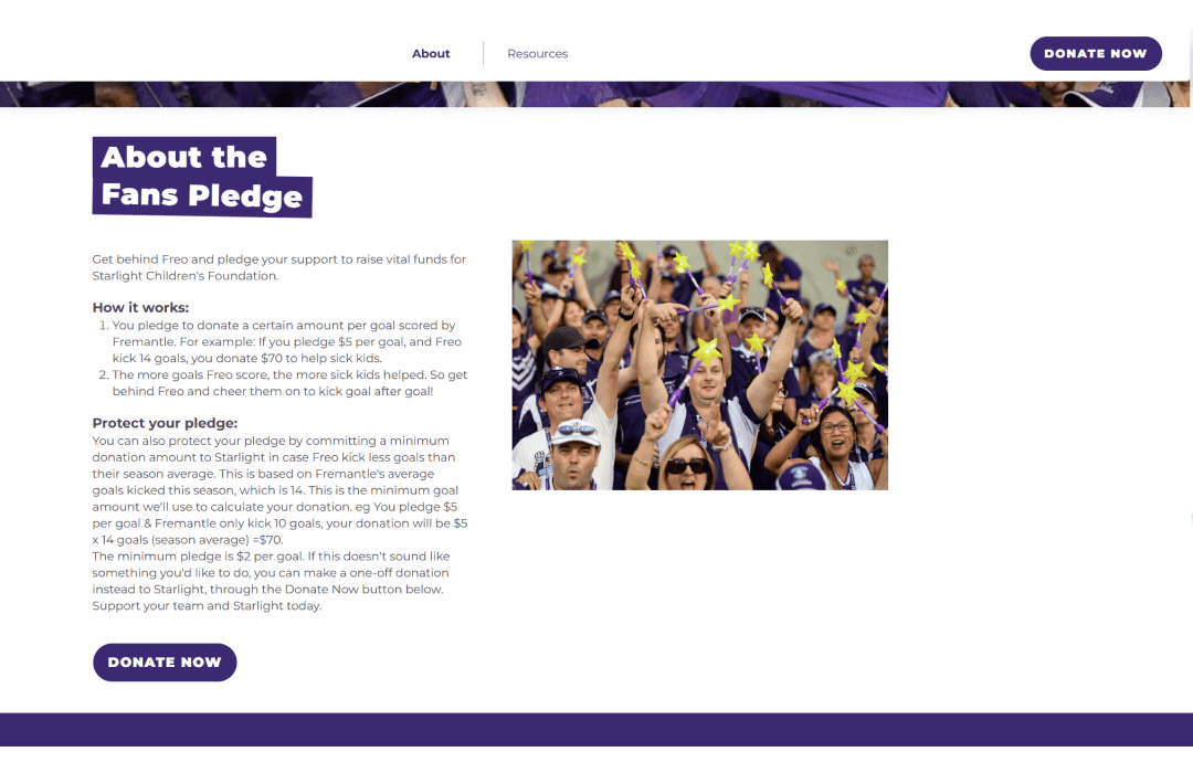 Starlight Foundation Aboutpage
